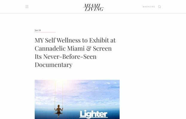 MY Self Wellness to Exhibit at Cannadelic Miami & Screen Its Never-Before-Seen Documentary